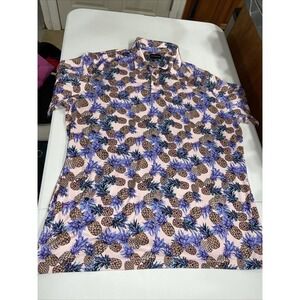Chase 54 2XL Polo Shirt Pinnapple Mens Hawaian Tropical Maui Wailea Golf